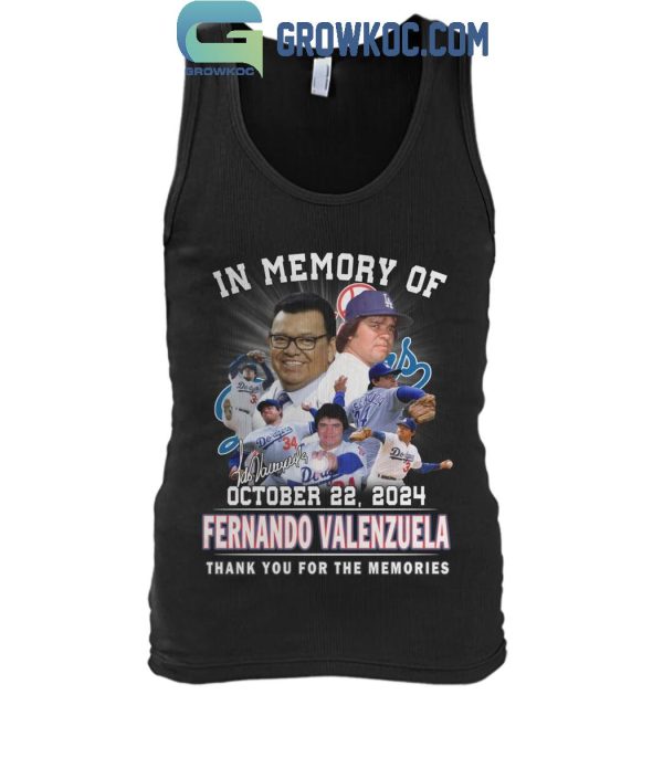 Los Angeles Dodgers In Memory Of Fernando Valenzuela El Toro 1960-2024 T-Shirt