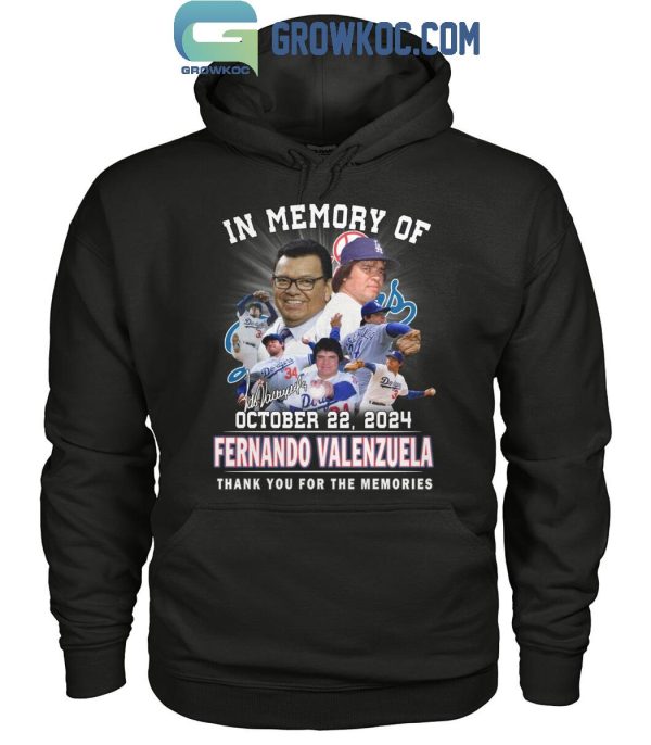 Los Angeles Dodgers In Memory Of Fernando Valenzuela El Toro 1960-2024 T-Shirt