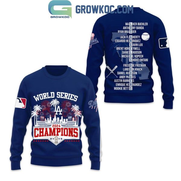 Los Angeles Dodgers It’s Showtime 2024 Champions World Series Hoodie T-Shirt