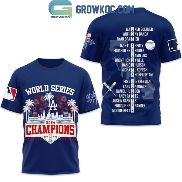 Los Angeles Dodgers It’s Showtime 2024 Champions World Series Hoodie T-Shirt