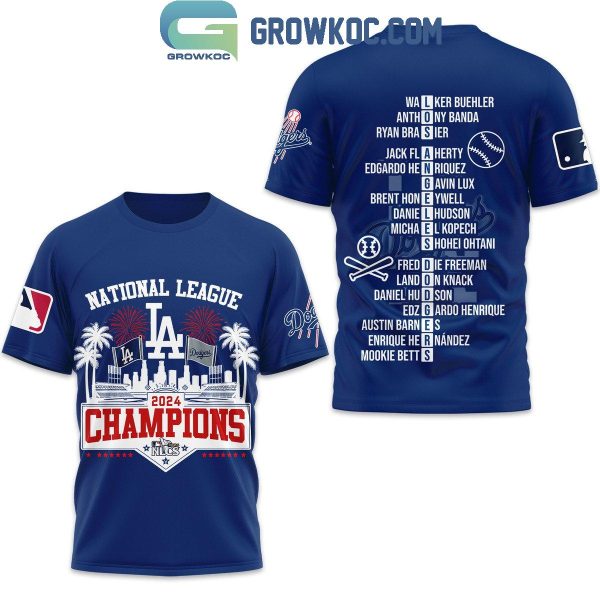 Los Angeles Dodgers LA National League NLCS Champions 2024 Hoodie T-Shirt