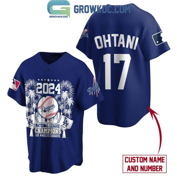 Los Angeles Dodgers Shohei Ohtani 2024 National League Champions Baseball Jersey