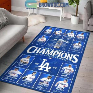 Los Angeles Dodgers World Series 2024 Champions House Rug