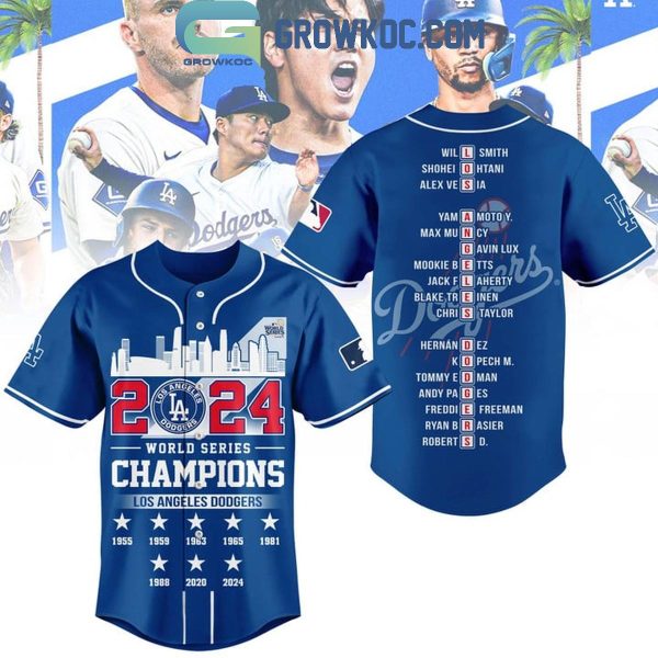 Los Angeles Dodgers World Series 2024 Champions Let’s Celebrate Baseball Jersey