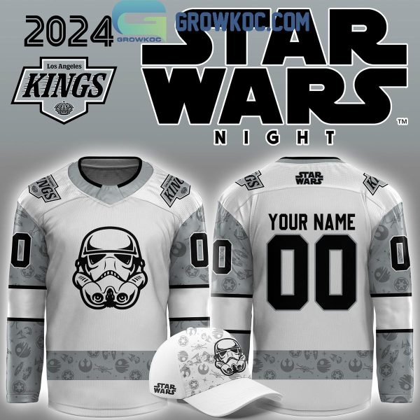 Los Angeles Kings 2024 Star Wars Night Personalized Hockey Jersey