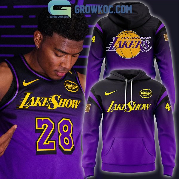 Los Angeles Lakers California Destiny Gradient Purple Hoodie T-Shirt