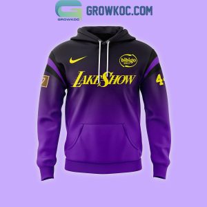 Los Angeles Lakers California Destiny Gradient Purple Hoodie T-Shirt