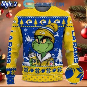 Los Angeles Rams Grinch Stolen Christmas 2024 Grinchmas Ugly Sweater