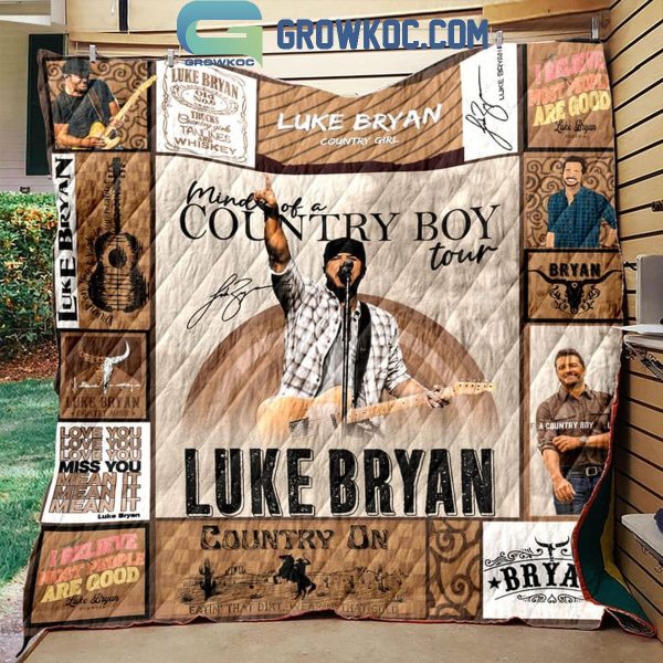 Luke Bryan 2024 Mind Of A Country Boy Tour Fleece Blanket Quilt