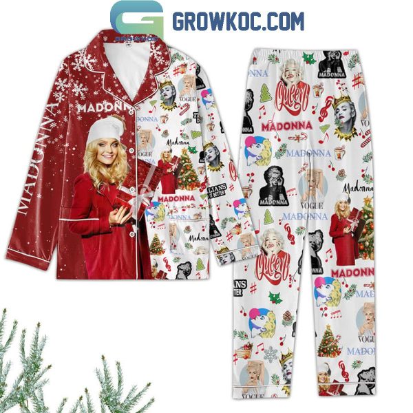 Madonna All I Want For Christmas Is Merry Madonnamas Polyester Pajamas Set