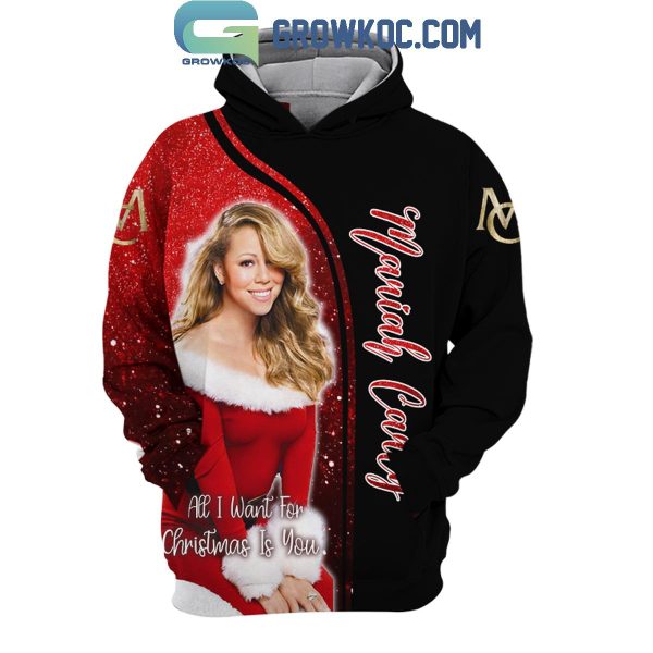 Mariah Carey 2024 All I Want For Christmas Is You Holiday Time Hoodie T-Shirt