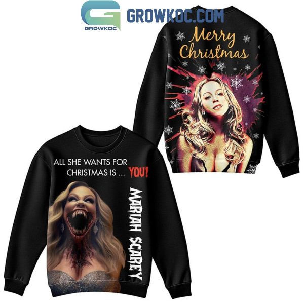 Mariah Carey All She Wants For Christmas Is You Halloween Hoodie T-Shirt