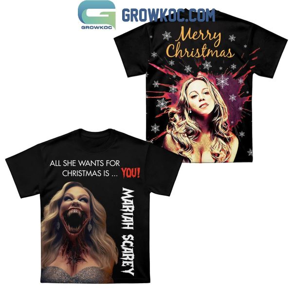 Mariah Carey All She Wants For Christmas Is You Halloween Hoodie T-Shirt