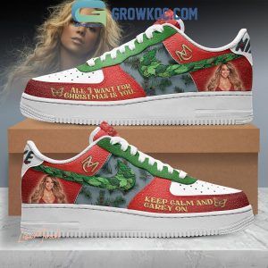 Mariah Carey Christmas Carol All I Want Is You Air Force 1 Shoes