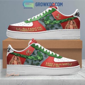 Mariah Carey Christmas Carol All I Want Is You Air Force 1 Shoes