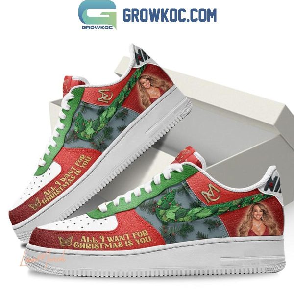 Mariah Carey Christmas Carol All I Want Is You Air Force 1 Shoes