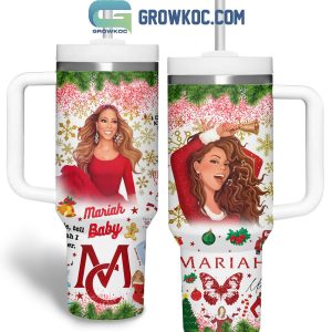 Mariah Carey Mariah Santa Baby Merry Christmas 40oz Tumbler