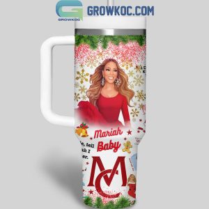 Mariah Carey Mariah Santa Baby Merry Christmas 40oz Tumbler