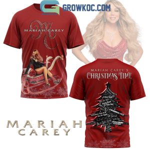 Mariah Carey’s Christmas Time 2024 Hoodie T-Shirt Red Version