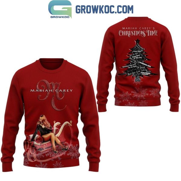 Mariah Carey’s Christmas Time 2024 Hoodie T-Shirt Red Version