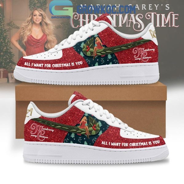 Mariah Carey’s Christmas Time All I Want For Christmas Is You Air Force 1 Shoes