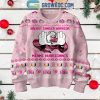 Oregon Ducks Breast Cancer Warrior Tackle Cancer Christmas Ugly Sweater Light Pink