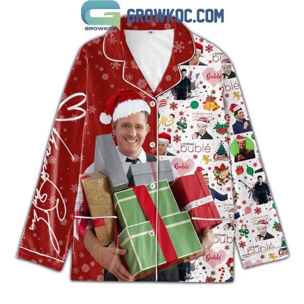 Michael Buble Christmas It’s Beginning To Sound A Lot Like Buble Polyester Pajamas Set