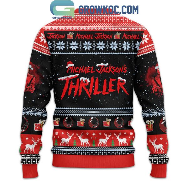 Michael Jackson Thriller Who’s Bad Christmas Ugly Sweater