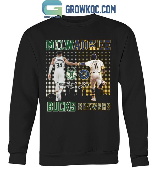 Milwaukee Bucks Antetokounmpo And Milwaukee Brewers Chourio 2024 T-Shirt