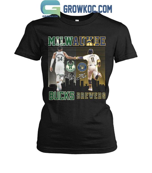 Milwaukee Bucks Antetokounmpo And Milwaukee Brewers Chourio 2024 T-Shirt