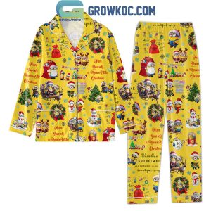 Minions Have Yourself A Minions Little Christmas 2024 Polyester Pajamas Set