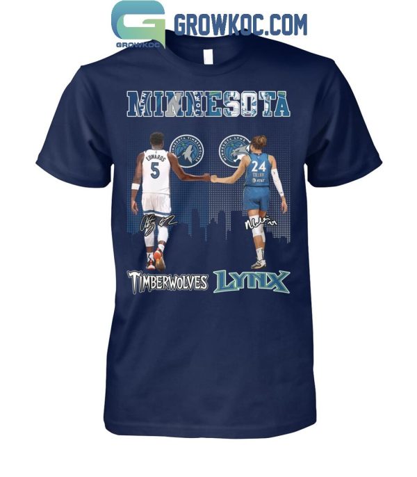 Minnesota Timberwolves Anthony Edwards Minnesota Lynx Napheesa Collier T-Shirt