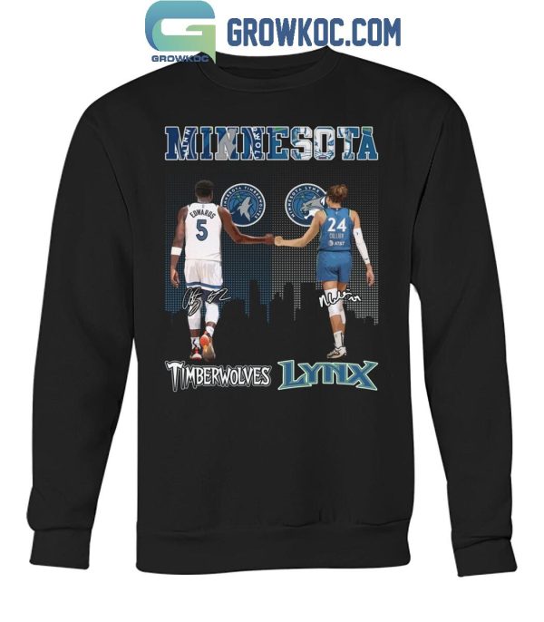 Minnesota Timberwolves Anthony Edwards Minnesota Lynx Napheesa Collier T-Shirt