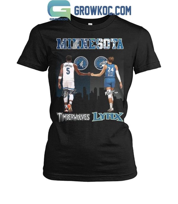 Minnesota Timberwolves Anthony Edwards Minnesota Lynx Napheesa Collier T-Shirt