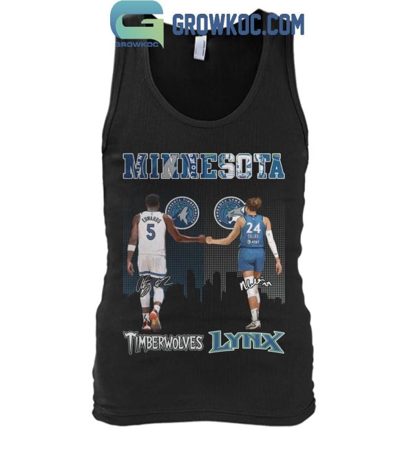 Minnesota Timberwolves Anthony Edwards Minnesota Lynx Napheesa Collier T-Shirt