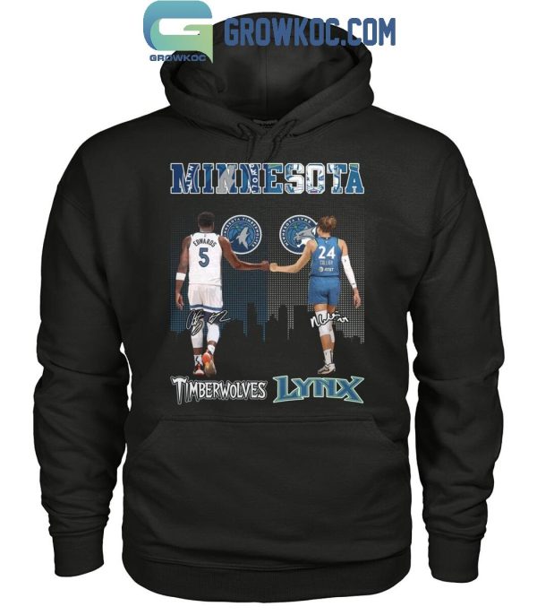 Minnesota Timberwolves Anthony Edwards Minnesota Lynx Napheesa Collier T-Shirt