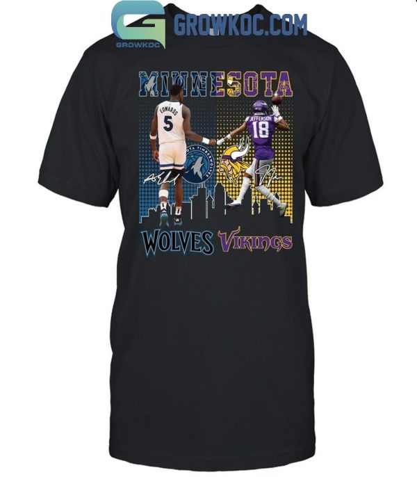 Minnesota Timberwolves Minnesota Vikings Proud Of The State T-Shirt