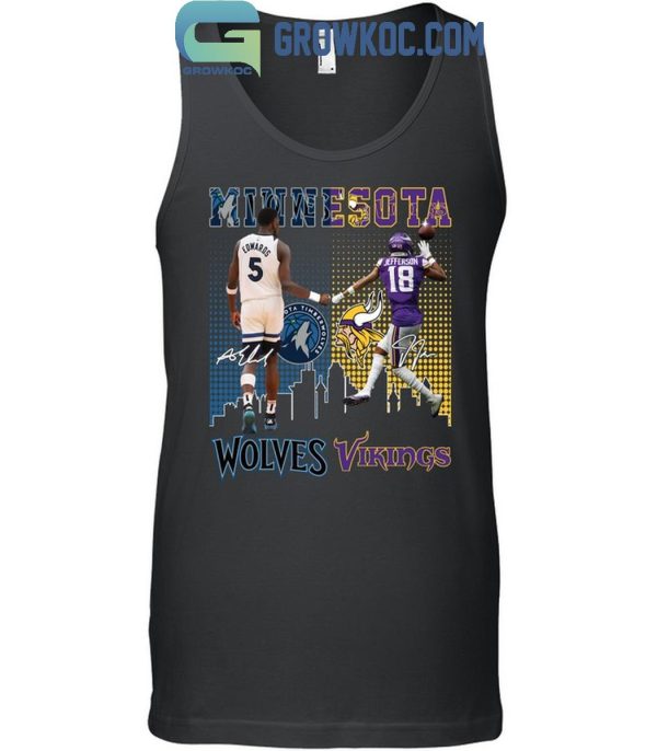 Minnesota Timberwolves Minnesota Vikings Proud Of The State T-Shirt