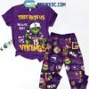 Minnesota Vikings Grinch They Hate Us Because The Ain’t Us Fleece Pajamas Set