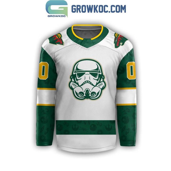 Minnesota Wild 2024 Star Wars Night Personalized Hockey Jersey