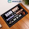 NFL NHL MLB NCAA Sport Mix 2 Teams He Loves This Team She Loves That Team Personalized Doormat