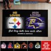 NFL NHL MLB NCAA Sport Mix 2 Teams Damn Right We Are Fans Win Or Lose Personalized Doormat