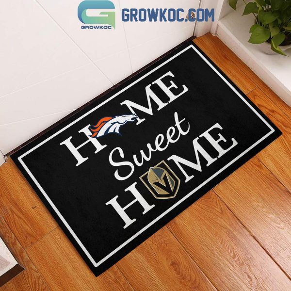 NFL NHL MLB NCAA Sport Mix 2 Teams Home Sweet Home Personalized Doormat