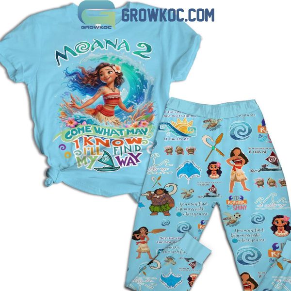 Moana 2 Come What May I Know I’ll Find My Way Fleece Pajamas Set