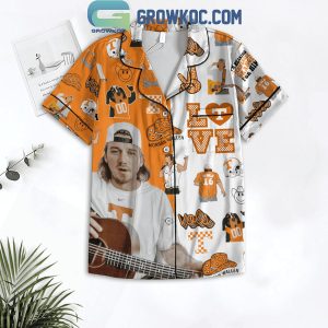 Morgan Wallen Love Tennessee Volunteers Polyester Pajamas Set