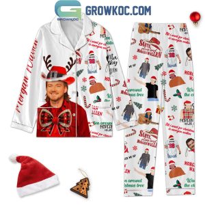 Morgan Wallen Santa Please Send Morgan Wallen 2024 Polyester Pajamas Set