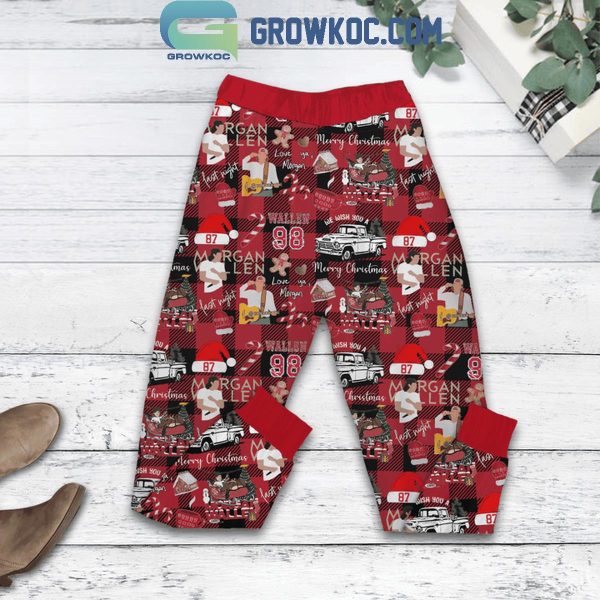 Morgan Wallen This Christmas I Can’t Love You More Fleece Pajama Set