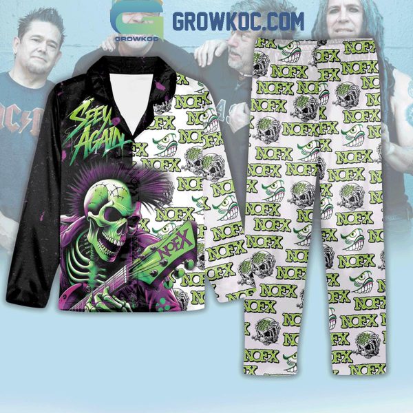 NOFX Band See You Again 2024 Polyester Pajamas Set