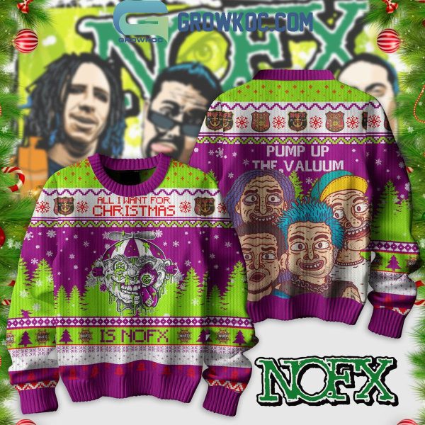 NOFX Pump Up The Valuum Christmas Ugly Sweater