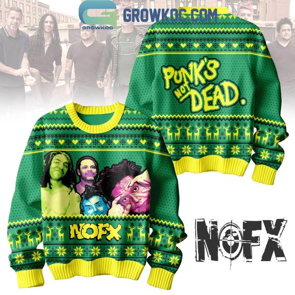 NOFX Punk’s Not Dead Yet 2024 Best Fan Christmas Ugly Sweater